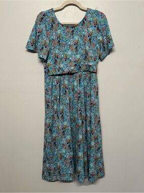 Super Cute Dresses Everday Maternity Floral Midi Dress Medium